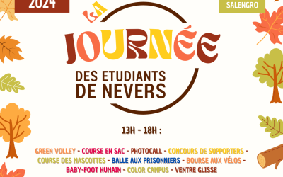 Jeudi 19 septembre : Journée spéciale pour les étudiants de Nevers